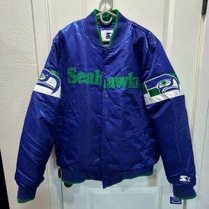 STARTER - Seattle Seahawks Poly Jacket - Men’s Size L - NWT